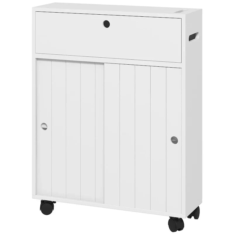 Petit meuble de rangement de salle de bain avec trous pour papier
