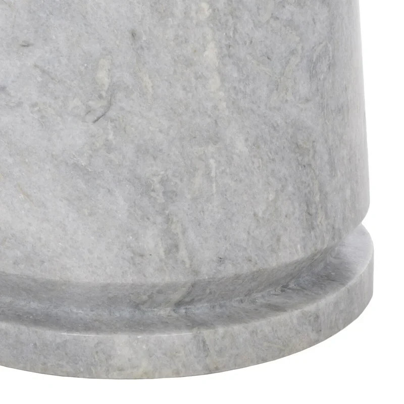 Table d'appoint ronde haute en marbre SAFAVIEH Couture Ghicu - 56 cm L x 53 cm P x 61 cm H - 21Wx21Dx24H