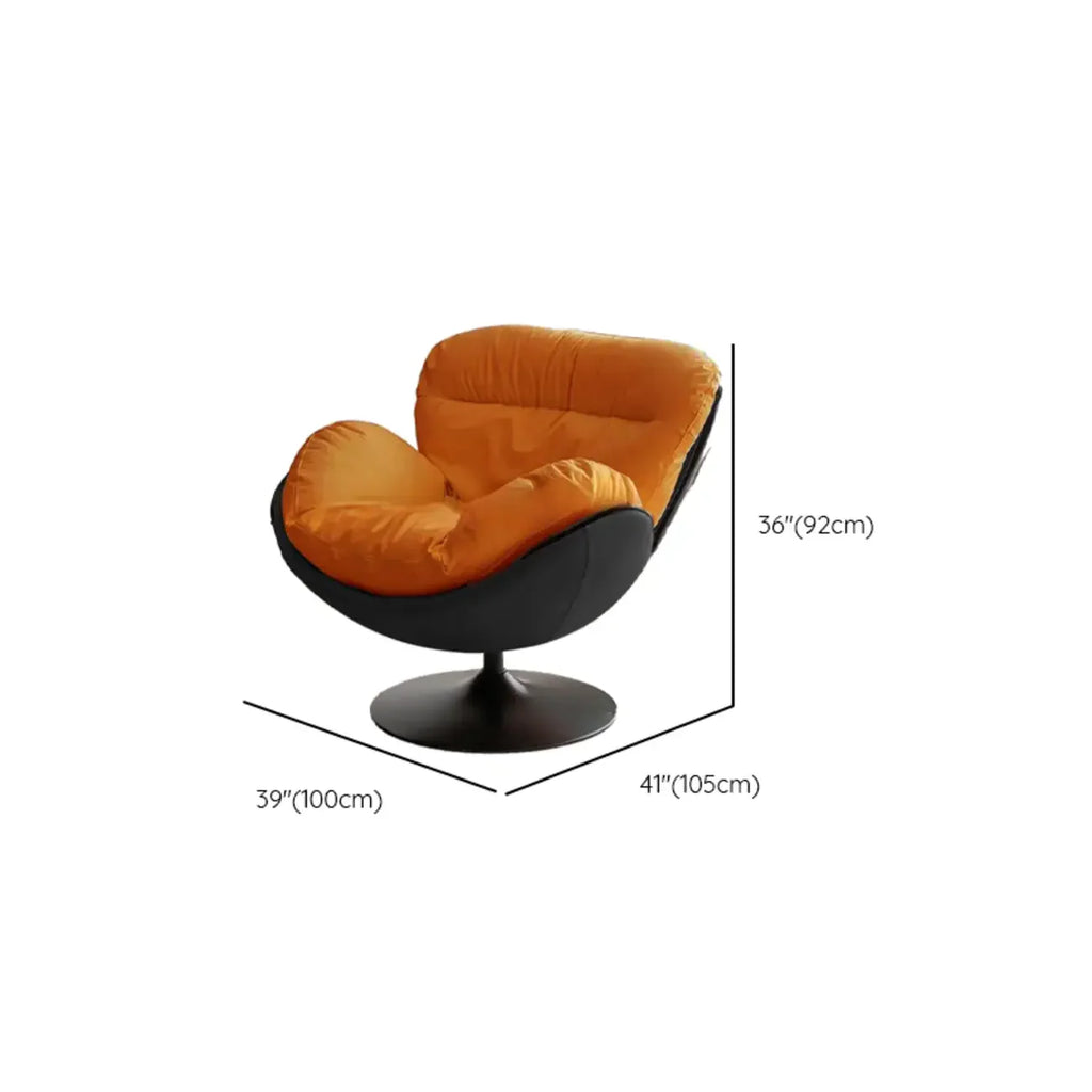 Fauteuil pivotant en cuir, moderne, simple et résistant aux chats