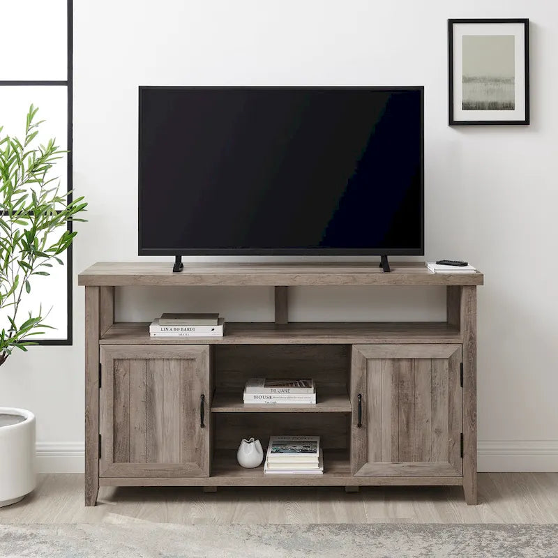 Meuble TV haut Middlebrook 58 po à porte rainurée