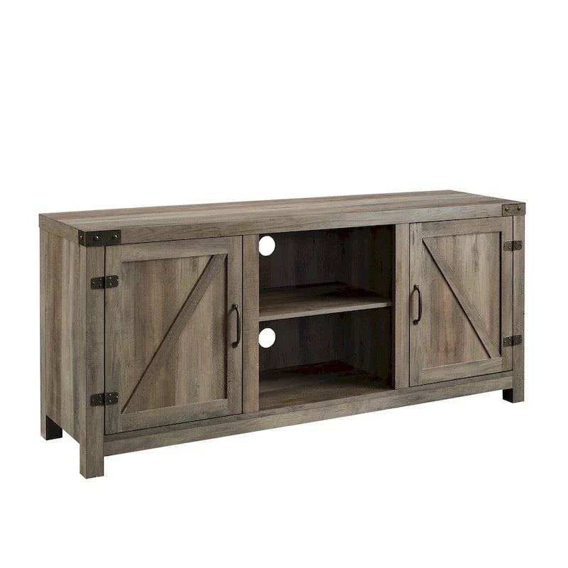 Meuble TV avec porte de grange Middlebrook Firebranch 58 pouces