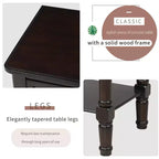 Console en bois rectangulaire de 60 cm avec 3 tiroirs, table d'entrée, finition bois naturel