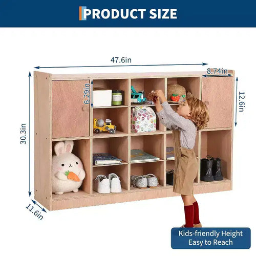 Étagère de Rangement 12 Casier, Bibliothèque Ouverte pour Salon, Chambre et Bureau