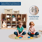 Étagère de Rangement 12 Casier, Bibliothèque Ouverte pour Salon, Chambre et Bureau