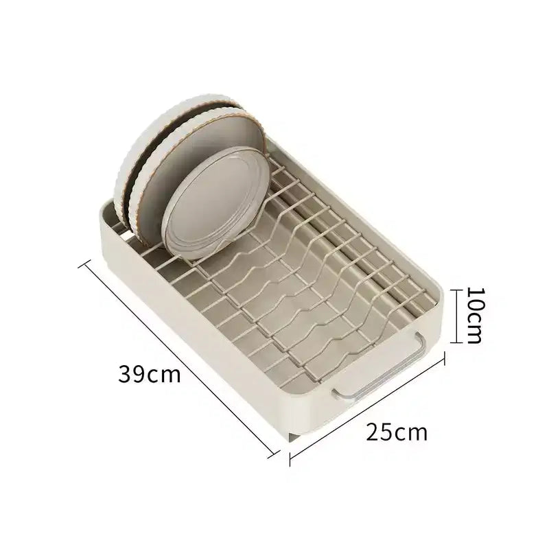 Égouttoir à vaisselle coulissant pour armoire, étagère tiroir coulissante en métal pour cuisine, salle de bain et salon