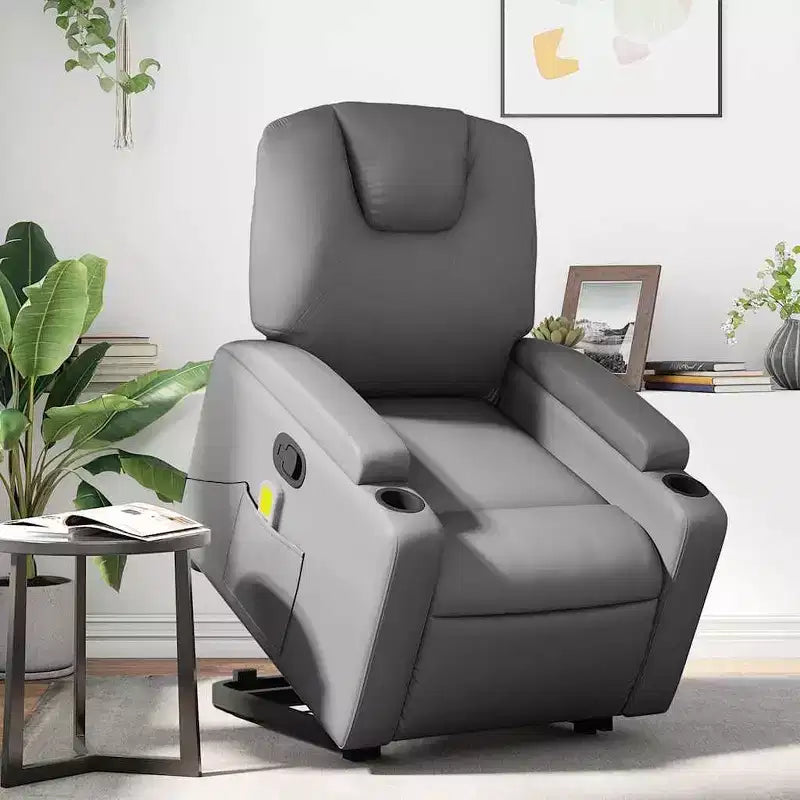 Fauteuil inclinable de massage Power Lift avec chaleur, vibrations et télécommande pour personnes âgées