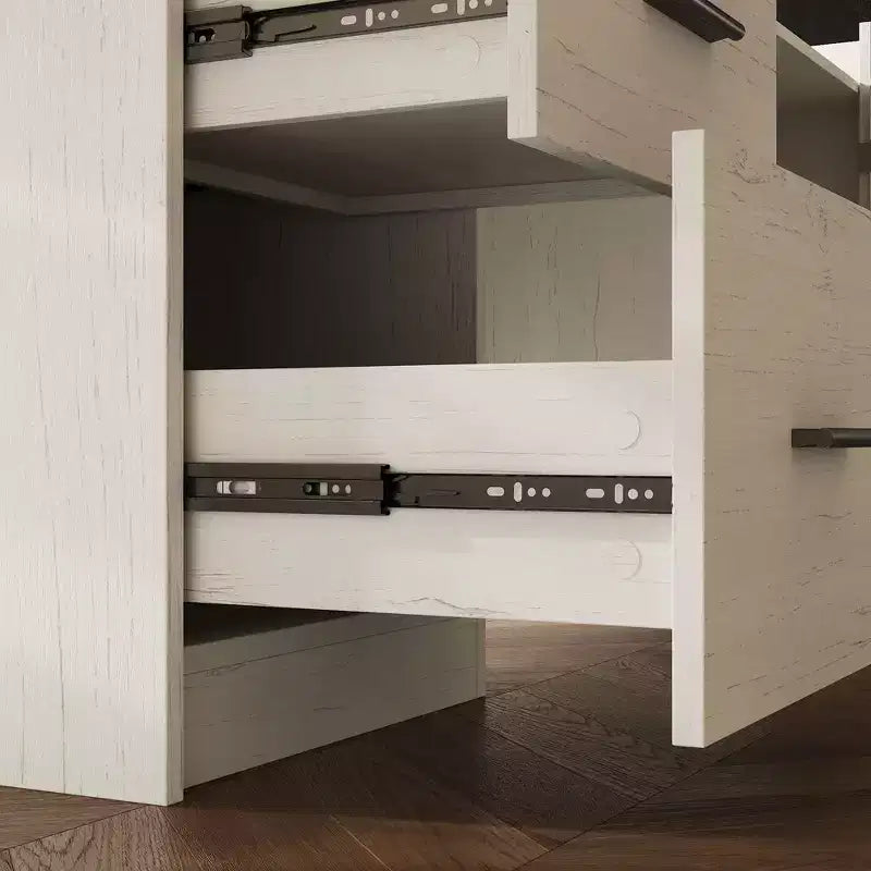 Bureau d'angle électrique réglable en hauteur avec tiroirs de rangement et ports de charge, 4 préréglages de mémoire, pour bureau à domicile