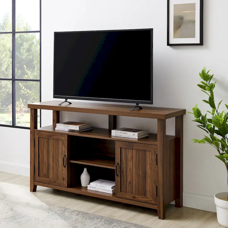 Meuble TV haut Middlebrook 58 po à porte rainurée