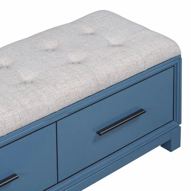 Banc à chaussures avec coussin amovible et rangement dissimulé pour l'entrée et le salon