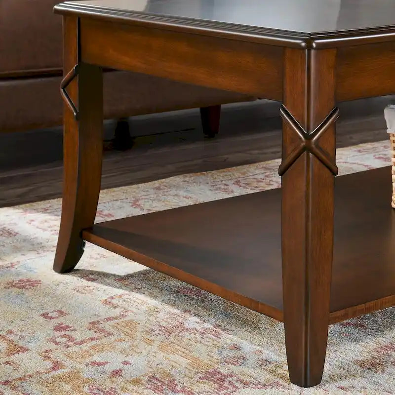Table basse d'appoint en bois massif