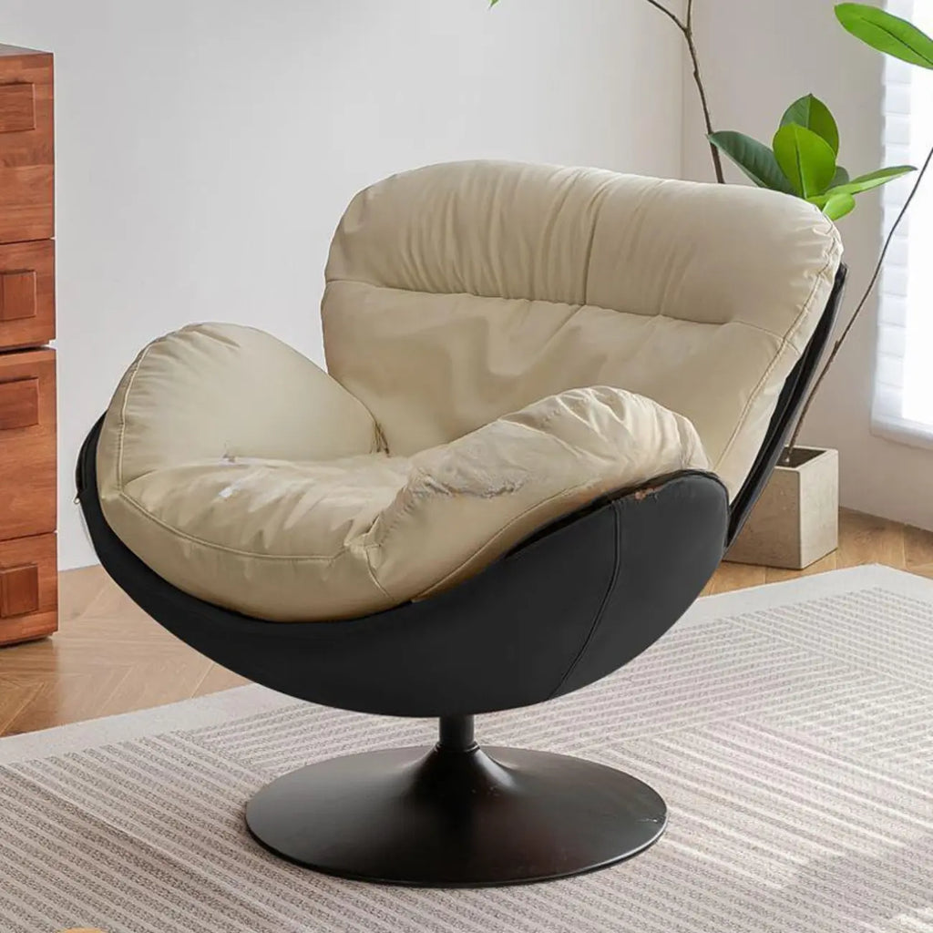 Fauteuil pivotant en cuir, moderne, simple et résistant aux chats