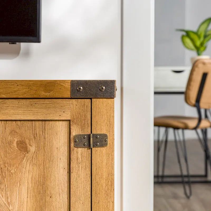 Meuble TV avec porte de grange Middlebrook Firebranch 58 pouces