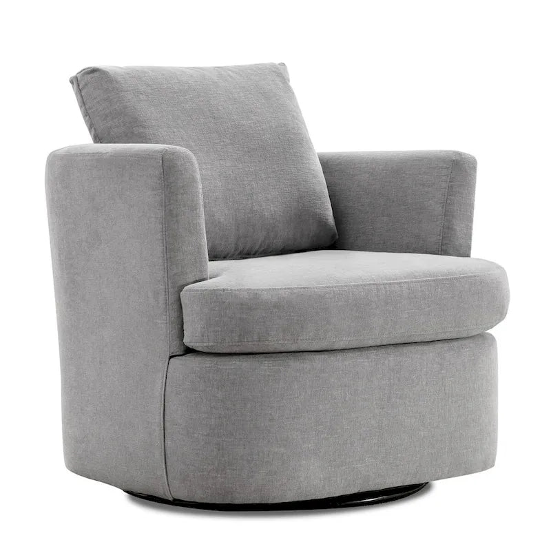 Fauteuils pivotants modernes Chenille pour salon