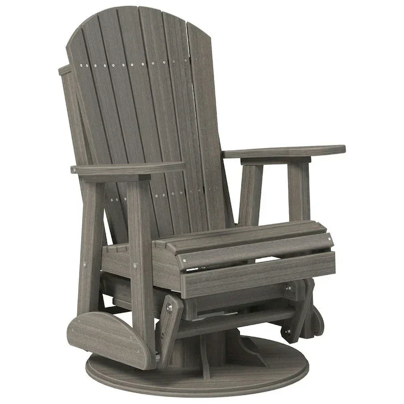 Fauteuil planeur pivotant Adirondack en polybois