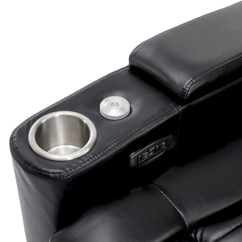 Fauteuil inclinable motorisé de cinéma maison multifonctionnel pivotant à 270°