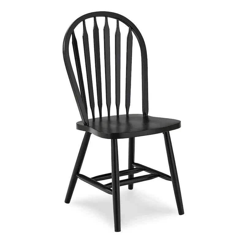 Chaise de salle à manger Windsor Arrowback en bois massif