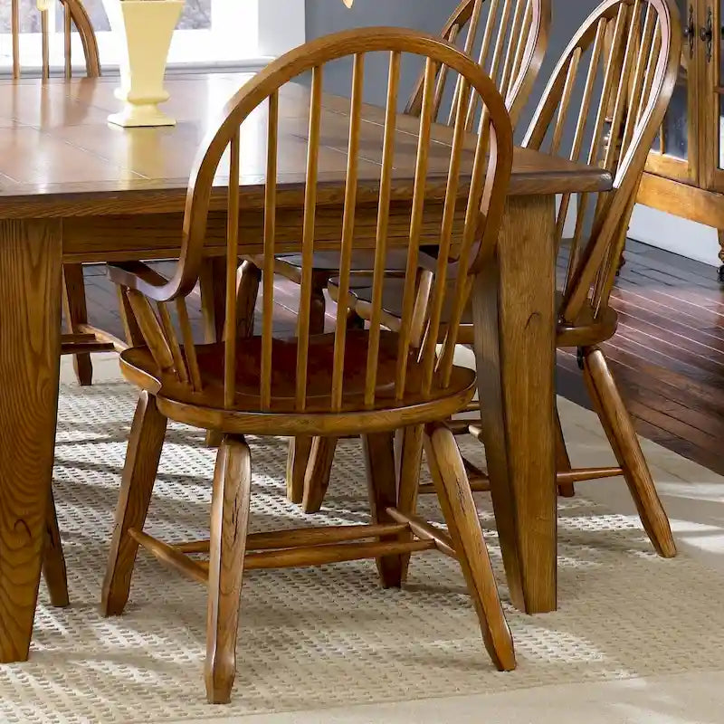 Fauteuil Treasures Rustic Oak à dossier incurvé