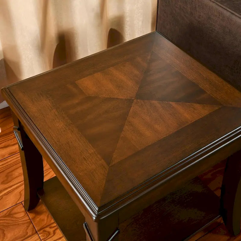 Table basse d'appoint en bois massif
