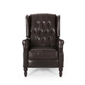 Fauteuil inclinable en cuir reconstitué Walter Brown par Christopher Knight Home