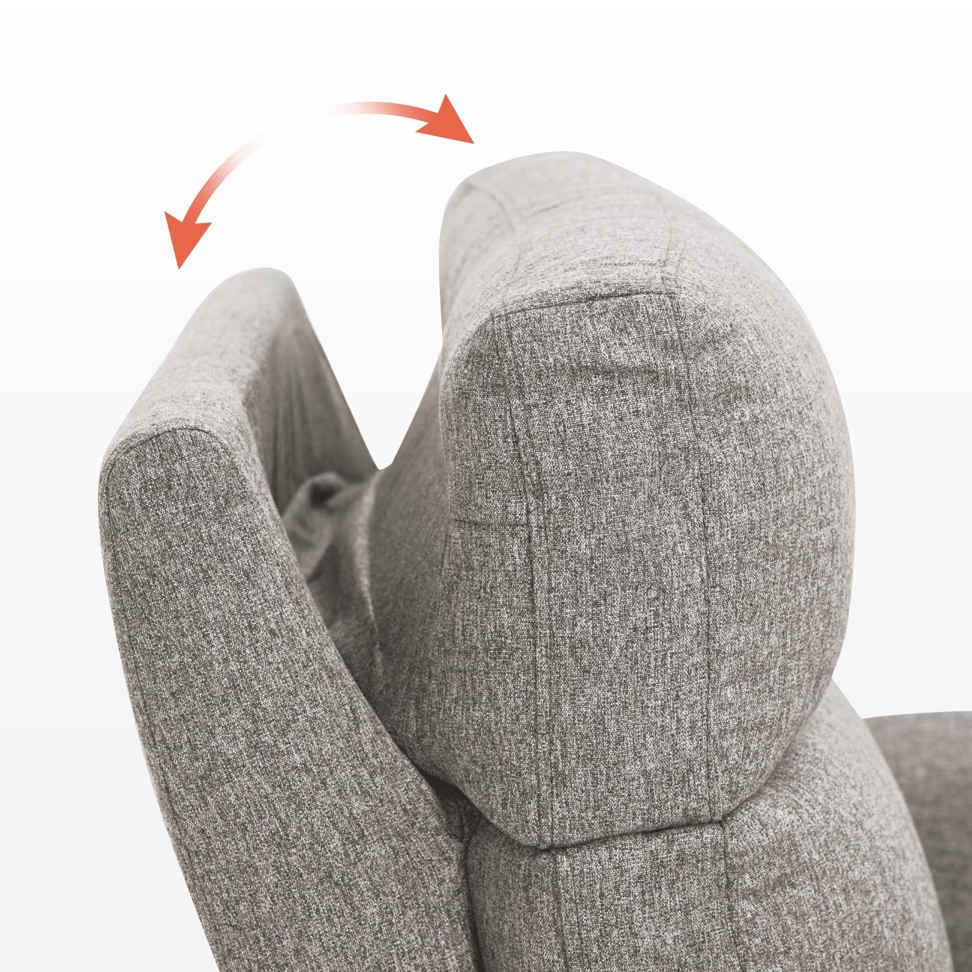 Canapé inclinable électrique MCombo 60,2 po avec massage et double chauffage, appuie-tête réglable, ports USB et Type C, tissu
