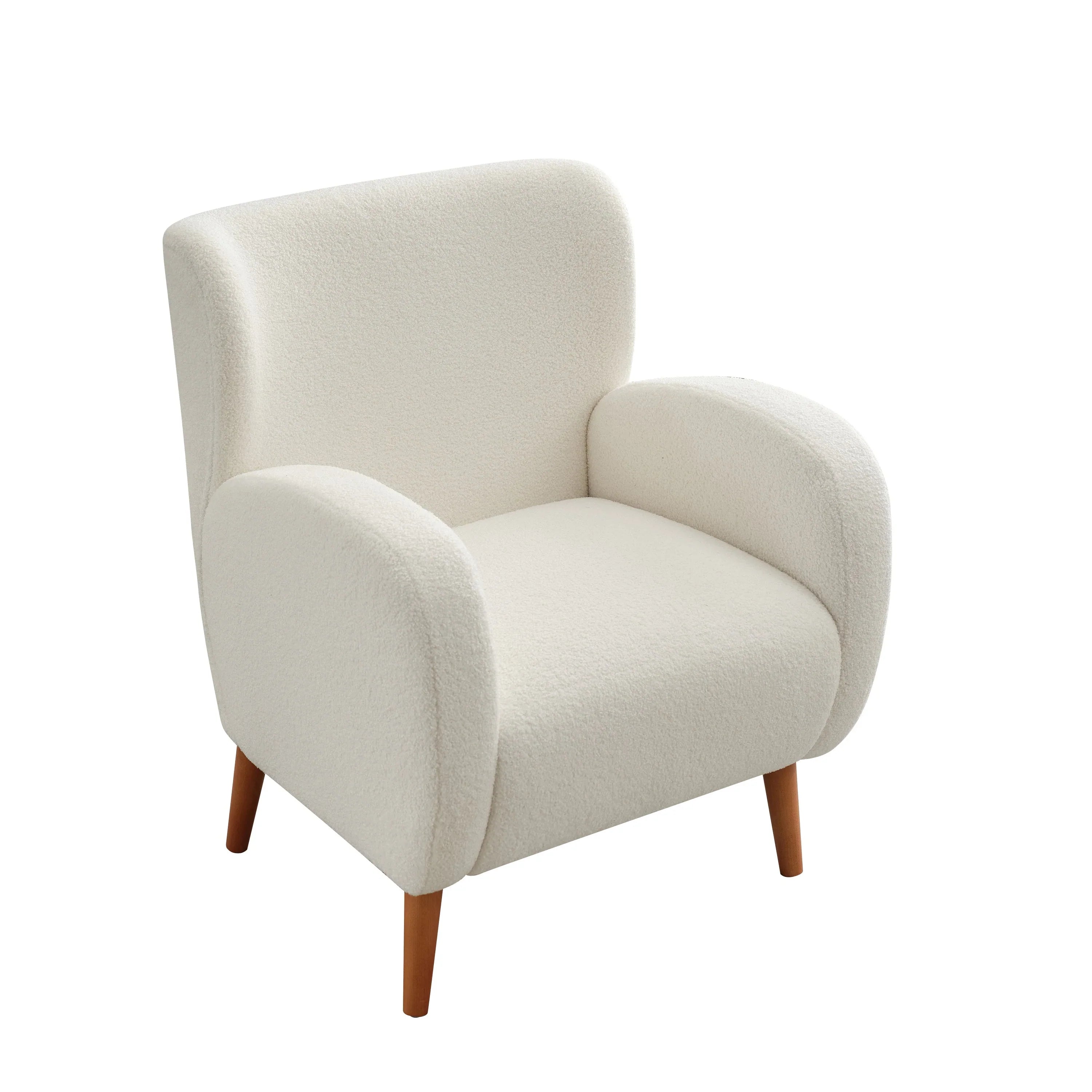 Fauteuil club capitonné moderne avec accoudoirs, canapé simple