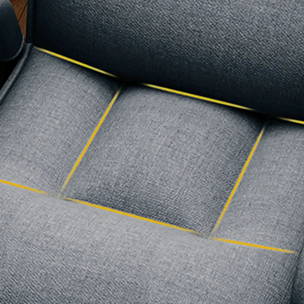Chaise de bureau moderne à 4 pieds, rembourrée, gris
