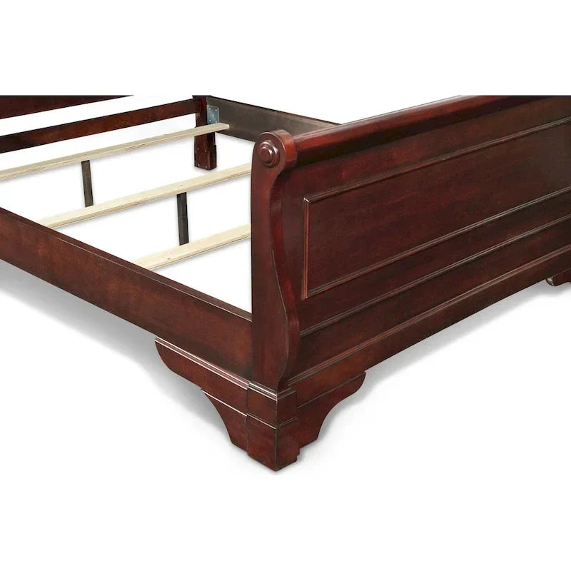 Lit traîneau Rodgers Bordeaux, New Classic Furniture