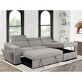 Canapé d'angle convertible Roomfitters 103 avec méridienne de rangement, appuis-tête réglables, canapé-lit en L
