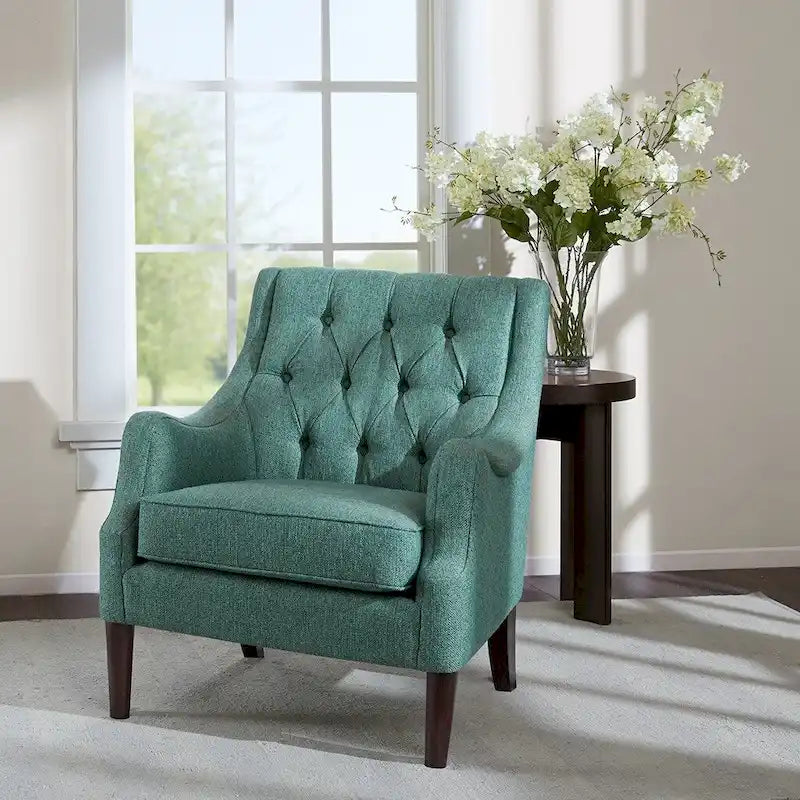 Fauteuil d'appoint capitonné moderne