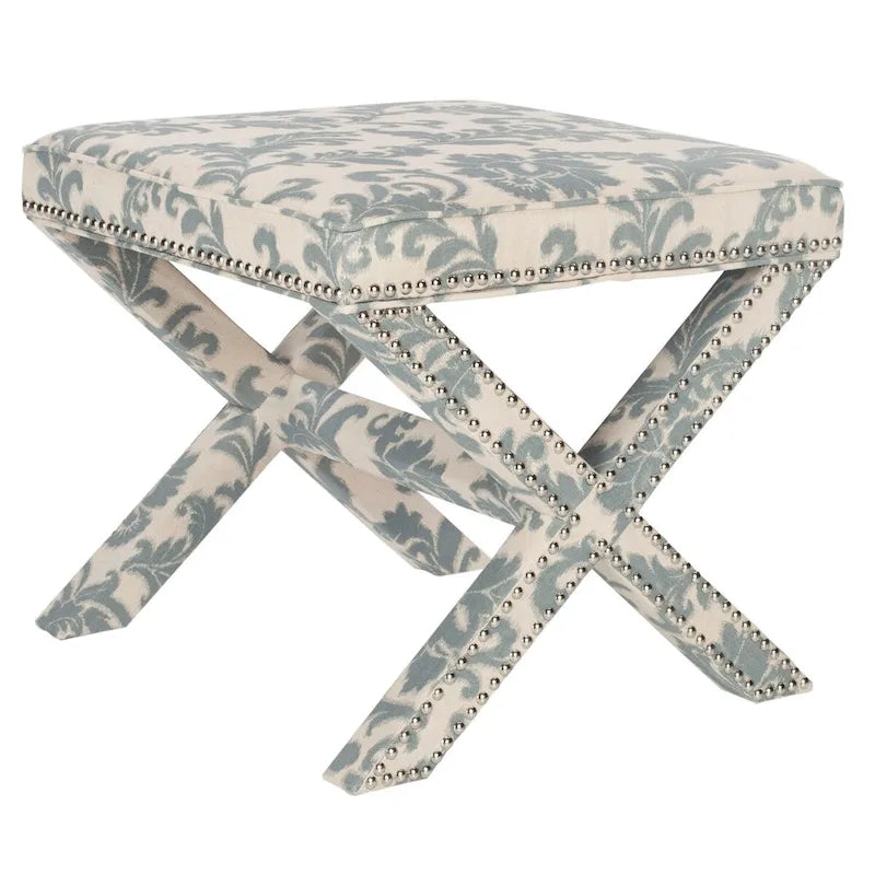 SAFAVIEH Shavonne Ottoman banc en X