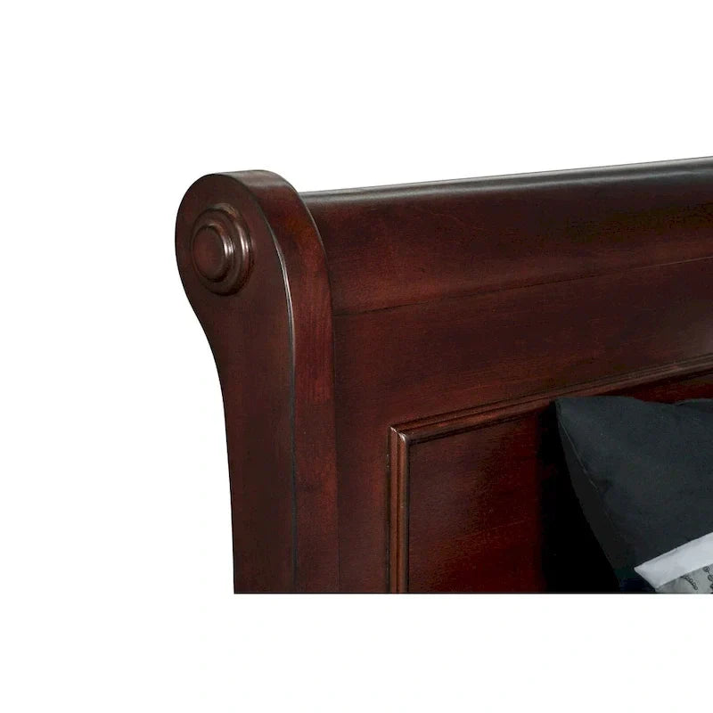 Lit traîneau Rodgers Bordeaux, New Classic Furniture