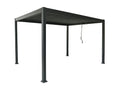 Pergola bioclimatique autoportante - Gris anthracite