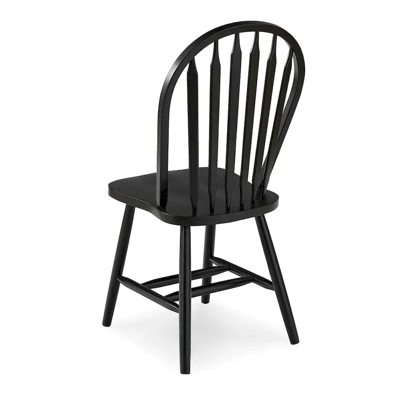 Chaise de salle à manger Windsor Arrowback en bois massif