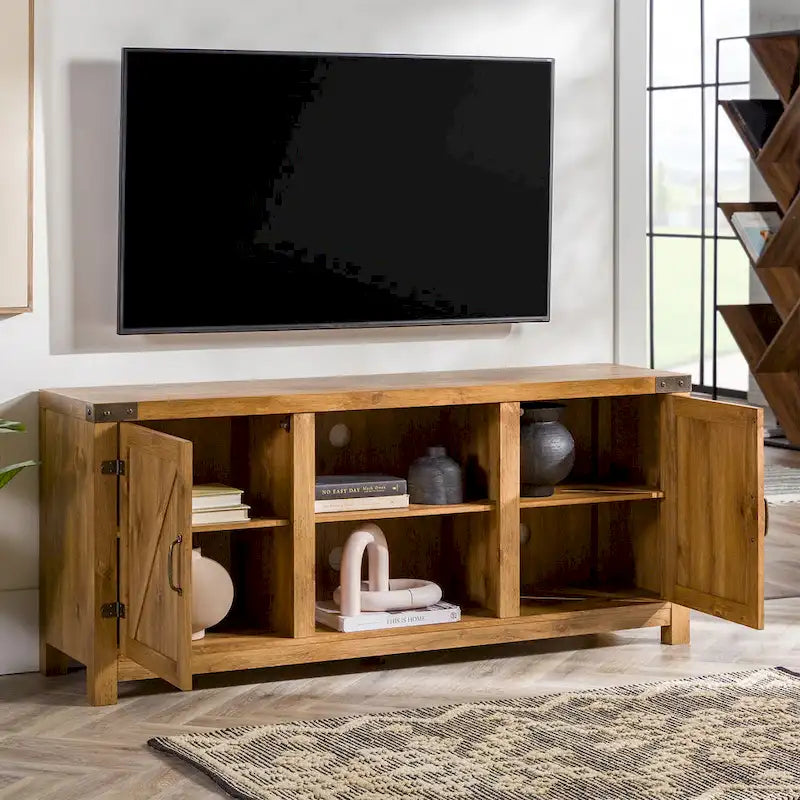 Meuble TV avec porte de grange Middlebrook Firebranch 58 pouces