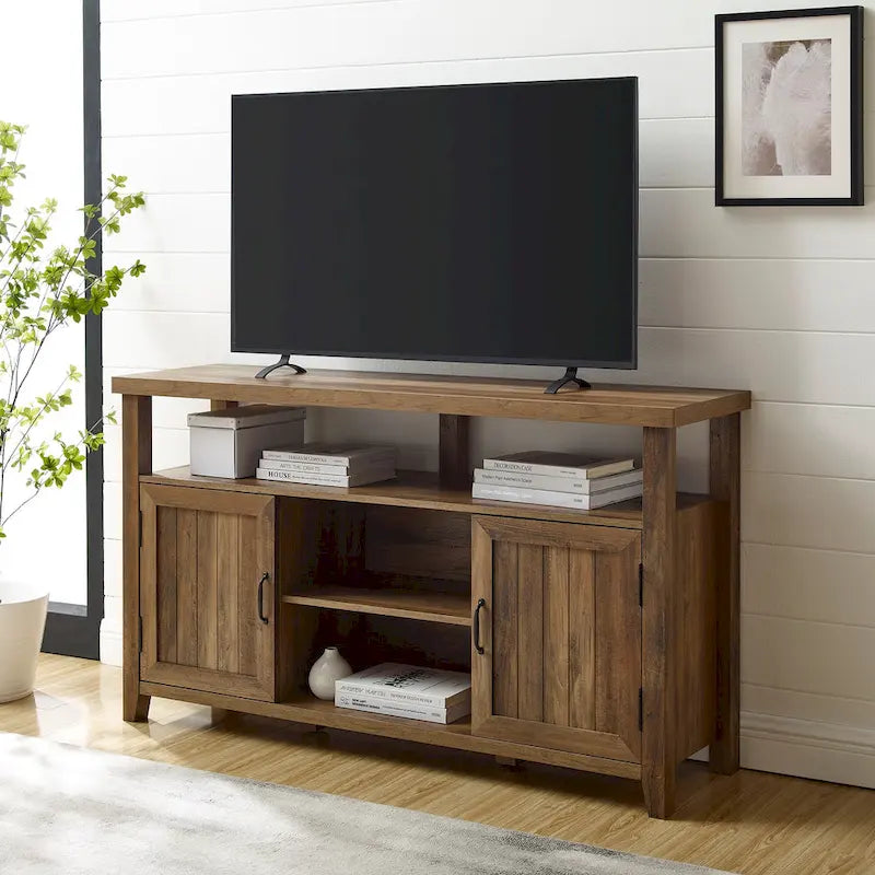 Meuble TV haut Middlebrook 58 po à porte rainurée