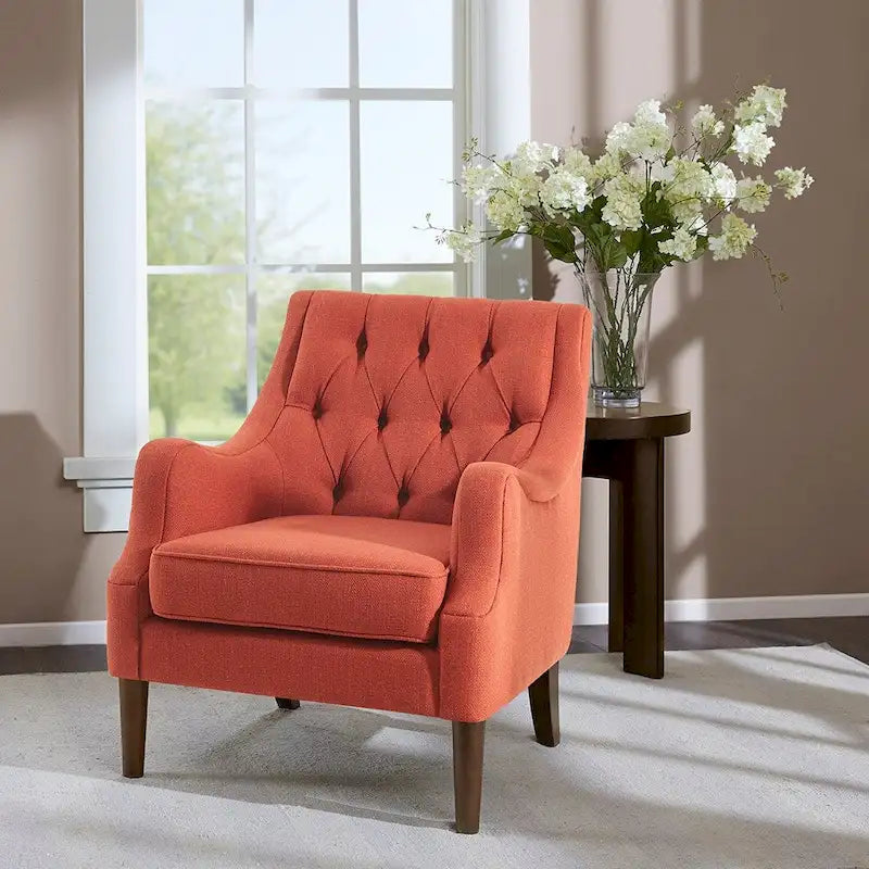Fauteuil d'appoint capitonné moderne