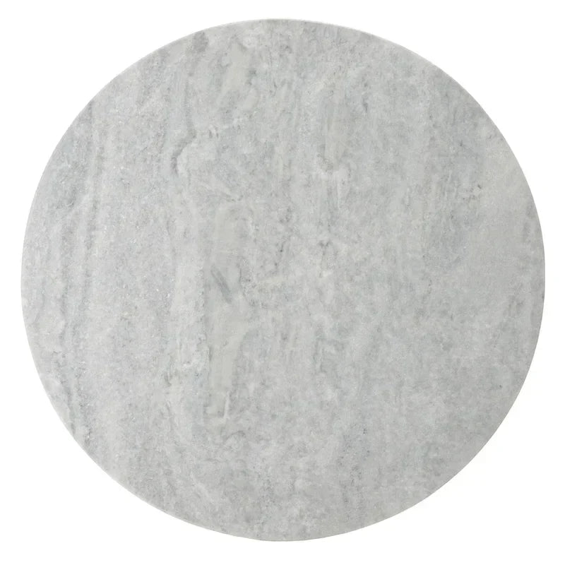 Table d'appoint ronde haute en marbre SAFAVIEH Couture Ghicu - 56 cm L x 53 cm P x 61 cm H - 21Wx21Dx24H