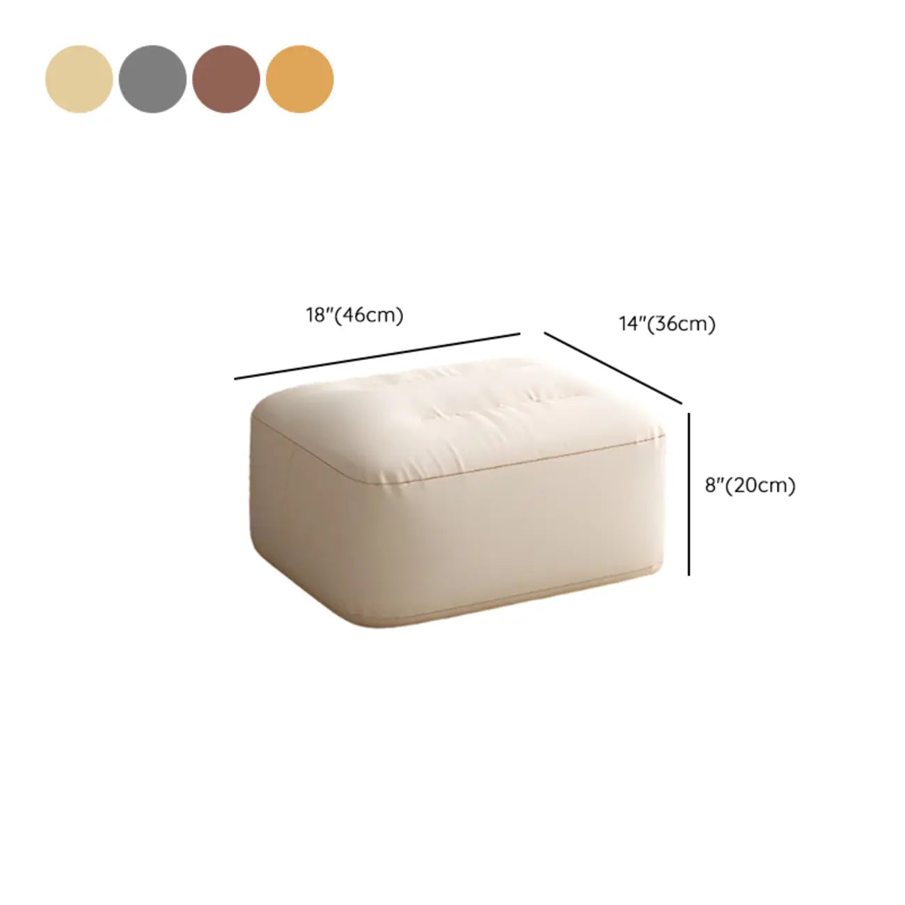 Fauteuil à bascule scandinave rembourré avec ottoman en option