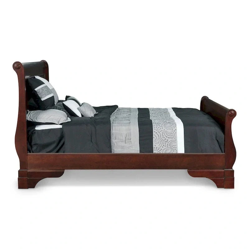 Lit traîneau Rodgers Bordeaux, New Classic Furniture