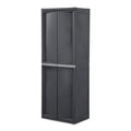 Sterilite Lot de 2 Organiseurs de Rangement à 4 Étagères Réglables pour Garage, Gris - Lot de 2
