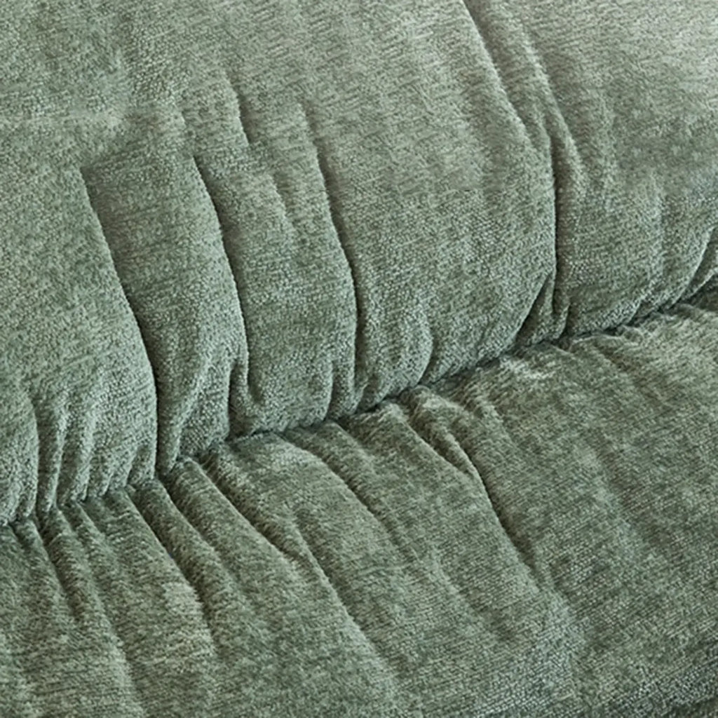 Fauteuil à bascule ergonomique rembourré en velours moderne pour chambre de bébé