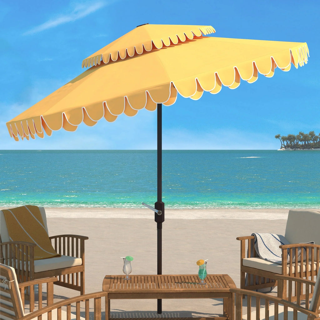 Parasol double-toit d'extérieur Kjerstin Valance 2,74 m