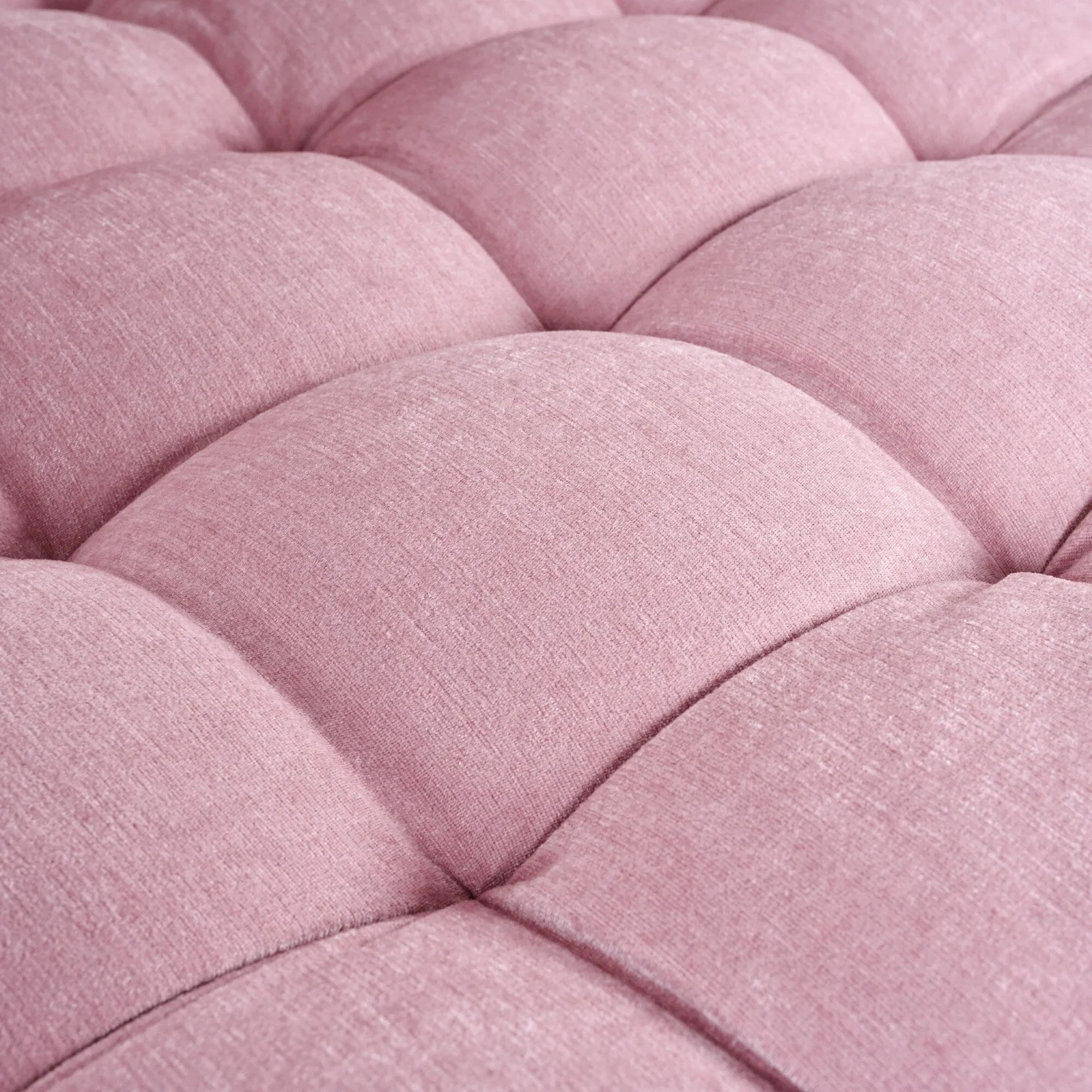 Canapé-lit Chenille avec dossier touffeté et 2 oreillers détachables pour le salon