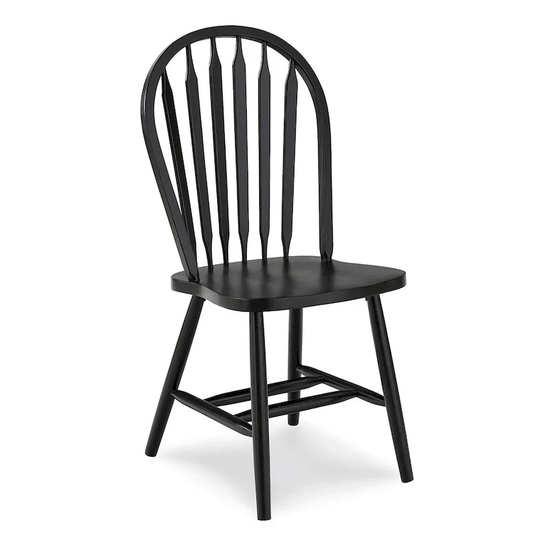 Chaise de salle à manger Windsor Arrowback en bois massif
