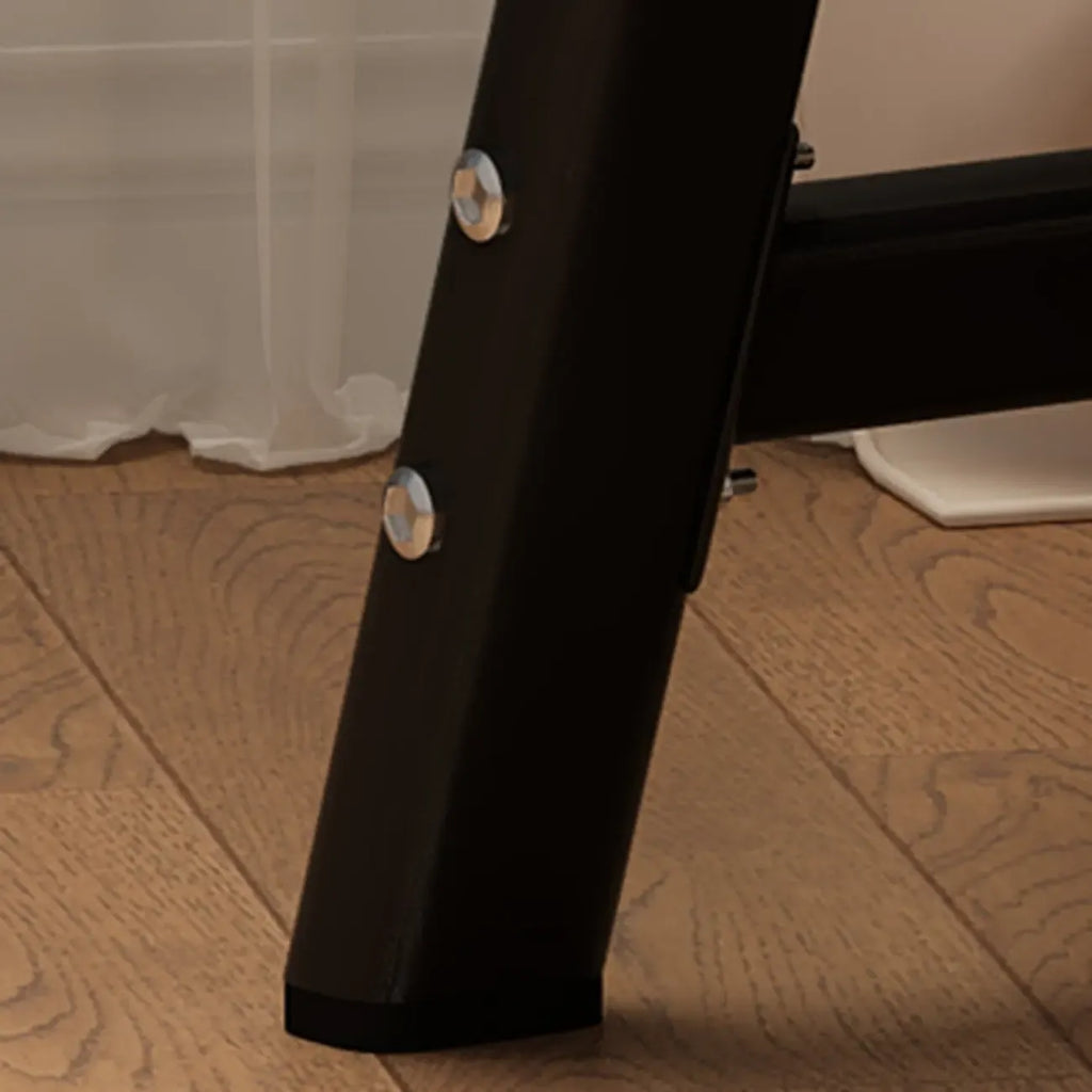 Chaise de bureau moderne à 4 pieds, rembourrée, gris