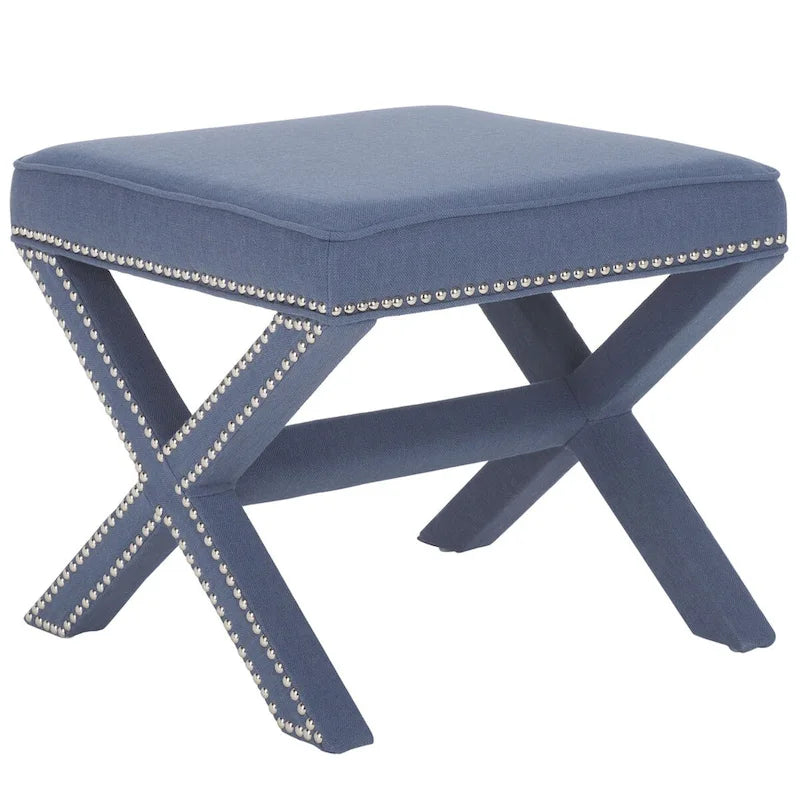 SAFAVIEH Shavonne Ottoman banc en X