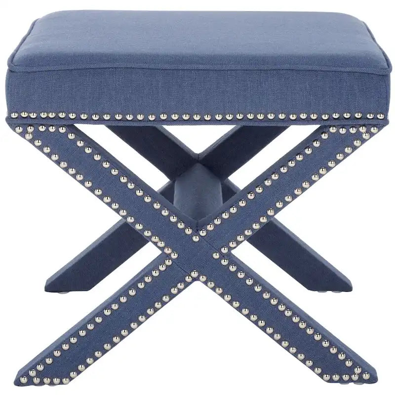 SAFAVIEH Shavonne Ottoman banc en X