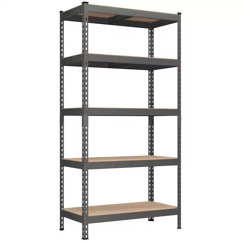 Étagères de rangement à 5 niveaux, étagère métallique robuste, capacité de 80 kg, pour salon, bureau, garage