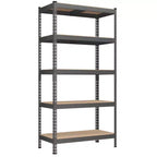 Étagères de rangement à 5 niveaux, étagère métallique robuste, capacité de 80 kg, pour salon, bureau, garage