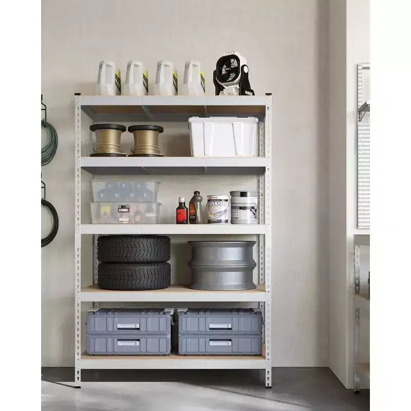 Étagères de rangement à 5 niveaux, étagère métallique robuste, capacité de 80 kg, pour salon, bureau, garage
